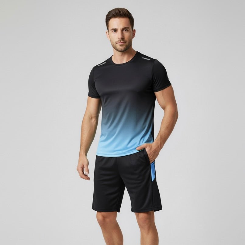 Men's sport set T-shirt and shorts breathable quick-dry activewear