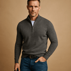 Men half zip pullover regular fit in multiple colours