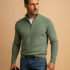 Men half zip pullover regular fit in multiple colours
