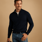 Men half zip pullover regular fit in multiple colours