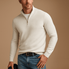 Men half zip pullover regular fit in multiple colours