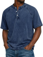 Men's short sleeve button-up casual shirt in multiple colors, straight fit