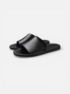 Chinelos Masculinos | Tira Larga, Conforto Ortopédico | Marrom e Preto