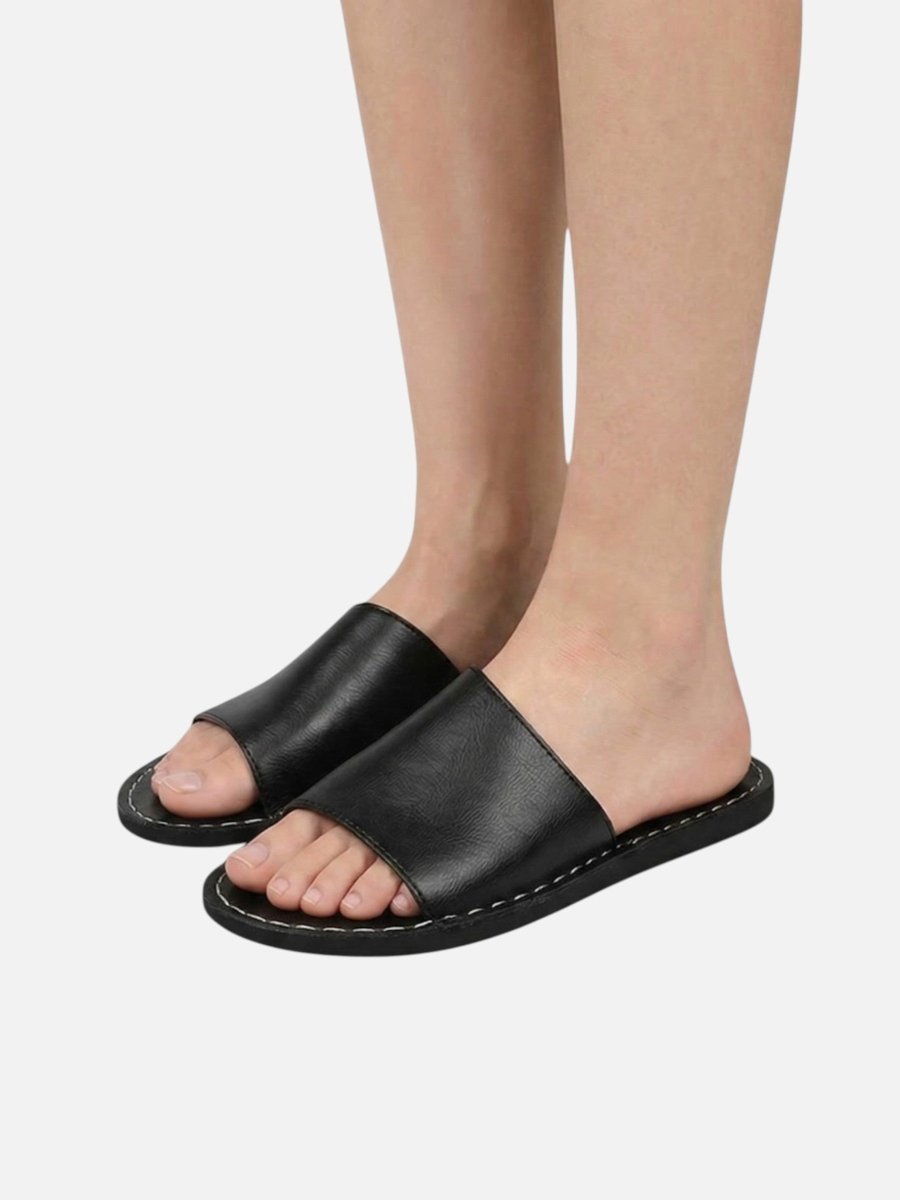 Chinelos Masculinos | Tira Larga, Conforto Ortopédico | Marrom e Preto