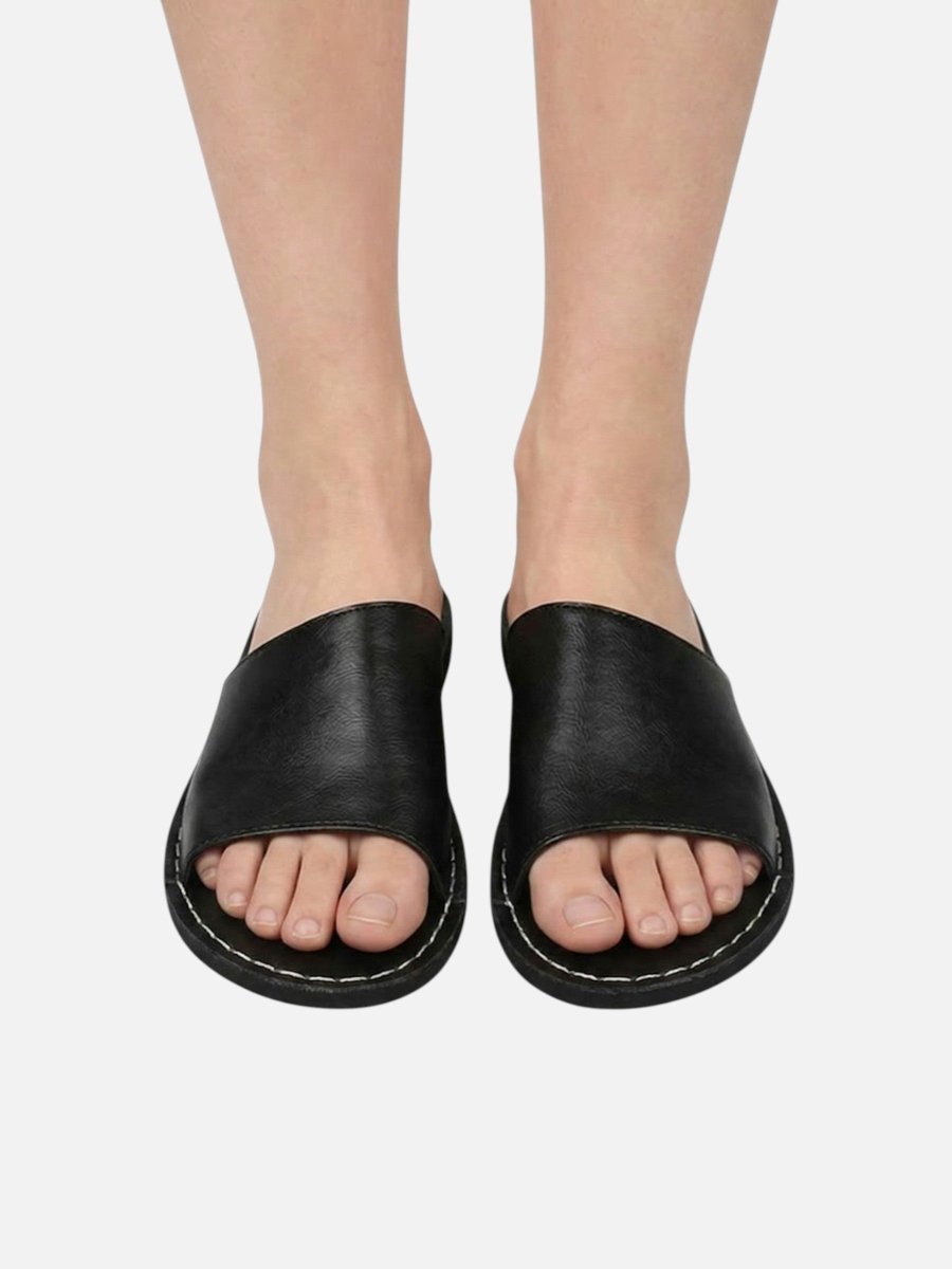 Chinelos Masculinos | Tira Larga, Conforto Ortopédico | Marrom e Preto