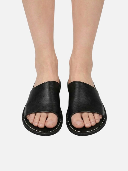 Chinelos Masculinos | Tira Larga, Conforto Ortopédico | Marrom e Preto