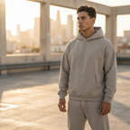 Men 2 piece tracksuit oversized hoodie and jogger set