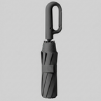 Auto lock folding umbrella wind resistant with hook handle 105 cm canopy