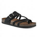 Women's Sandals | Woven Strap Flats | Lightweight Breathable Summer