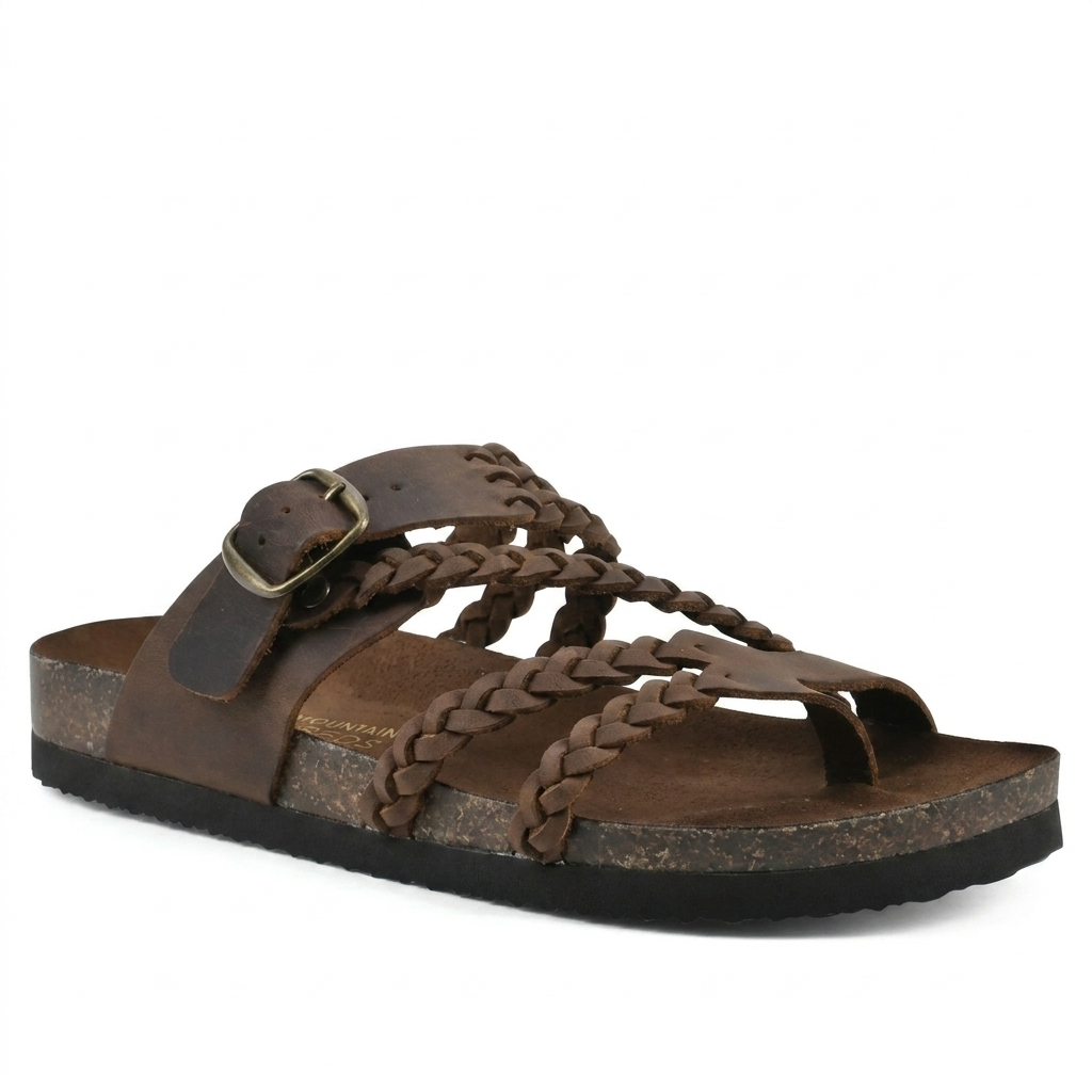 Women's Sandals | Woven Strap Flats | Lightweight Breathable Summer