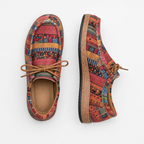 Men's orthopedic sneakers with cushioned sole and patterned upper, available in 4 colours