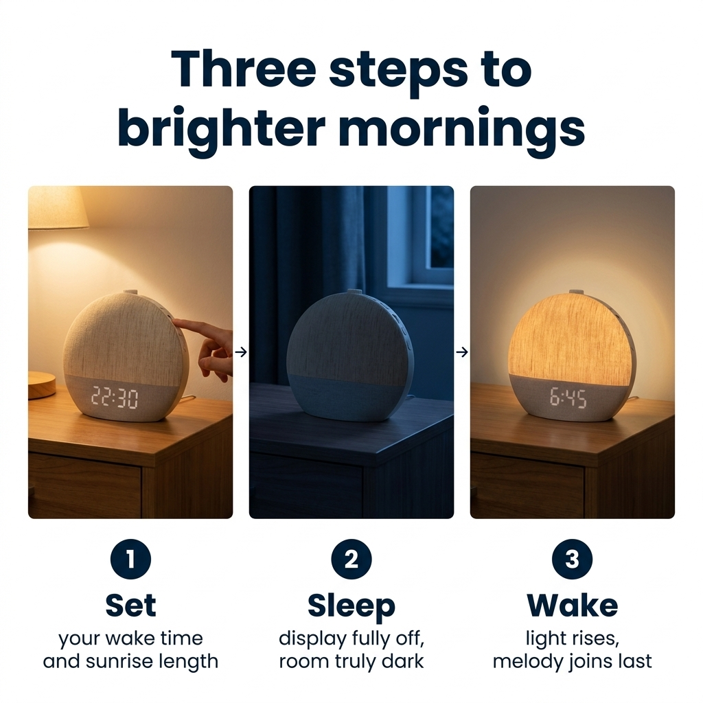 Sunrise Alarm Clock Dawn Simulator Wake Up Light | Linen