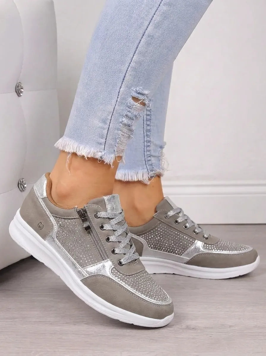 Orthopedic Shoes Women Sneakers Arch Support Zipper Cushioned