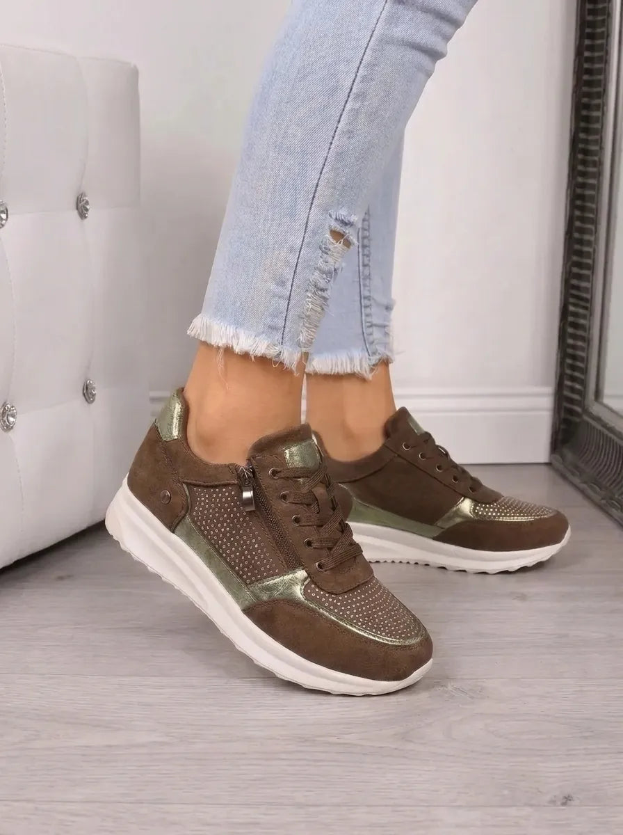 Orthopedic Shoes Women Sneakers Arch Support Zipper Cushioned