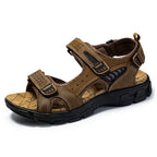 Supportive sandals for men and women with arch support and adjustable hook-and-loop strap