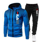 Men's Velvet Tracksuit Set | Comfortable Fit, Winter Sport