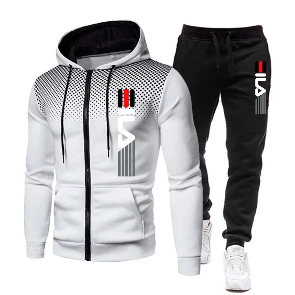 Men's Velvet Tracksuit Set | Comfortable Fit, Winter Sport