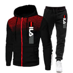 Men's Velvet Tracksuit Set | Comfortable Fit, Winter Sport
