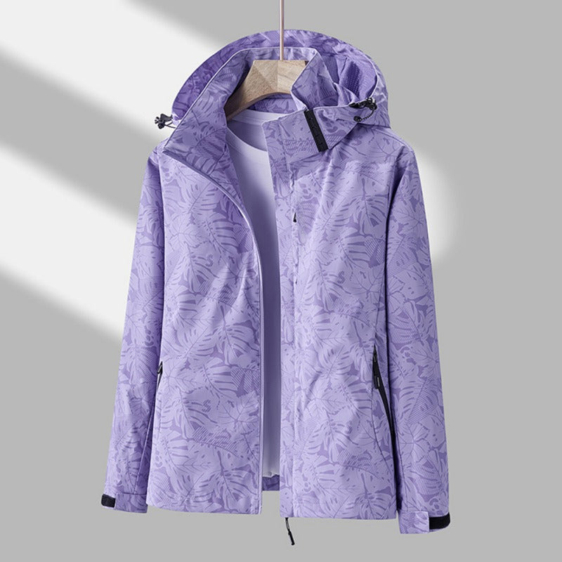 Men waterproof windproof jacket lightweight full-zip all season