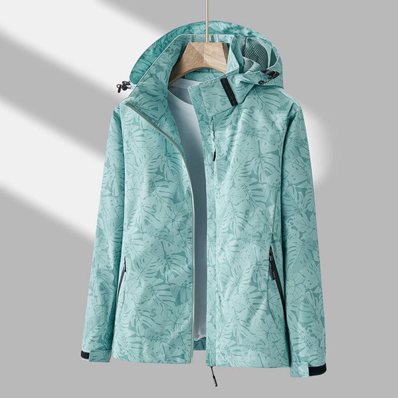 Men waterproof windproof jacket lightweight full-zip all season