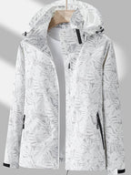 Men waterproof windproof jacket lightweight full-zip all season