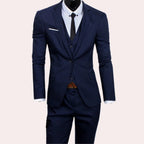 Men's 3-piece suit slim fit blazer vest trousers formal occasion