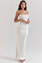 Women's off-shoulder corset mini dress with sweetheart neckline, figure-hugging party style