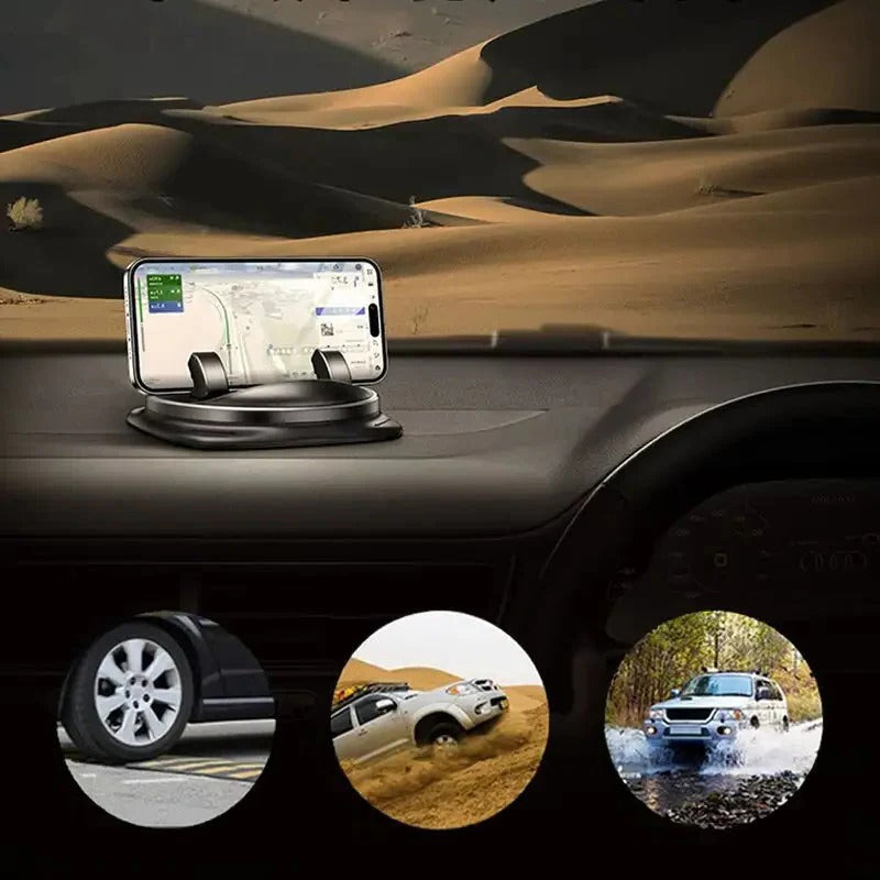 Car phone holder 360° rotating, dashboard and air vent mount, universal fit