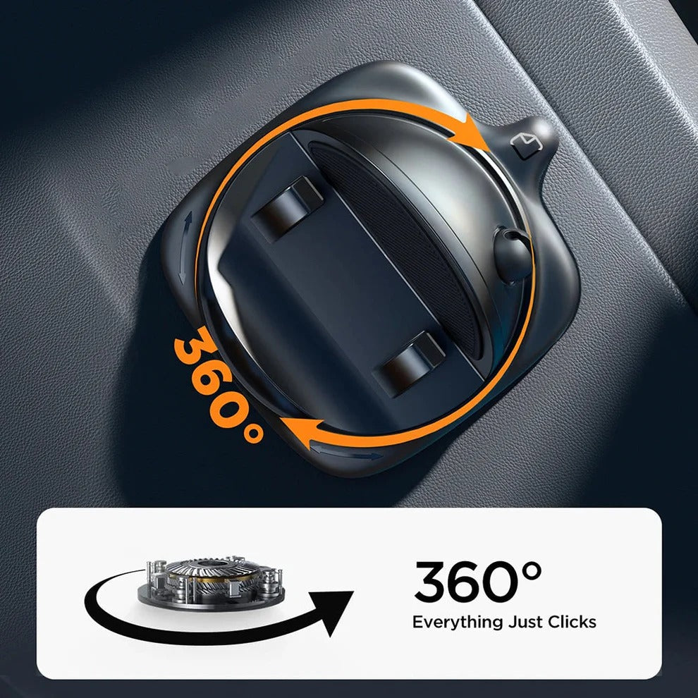 Car phone holder 360° rotating, dashboard and air vent mount, universal fit