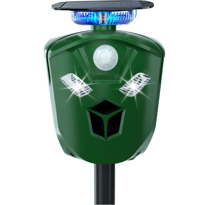 Solar animal repeller 360 degree ultrasonic motion sensor IP44 outdoor