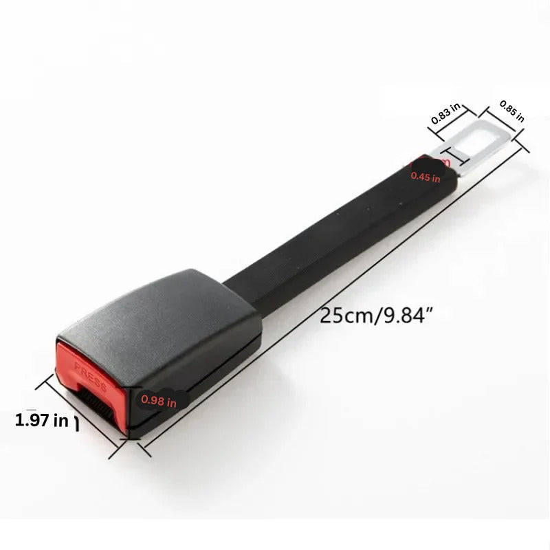 Rigid stem seat belt extender 11 inch upright buckle extension for cars and SUVs