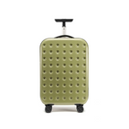360 degree foldable hard shell travel suitcase with spinner wheels and combination lock