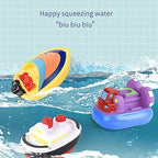 Kids bath boat toy set 6 pack soft vinyl bathtub boats for toddlers