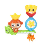 Bath toy water wheel with duck friends in red for toddlers aged 1-4