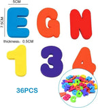 Bath letters and numbers colorful EVA foam set, 26 letters and 10 digits for kids