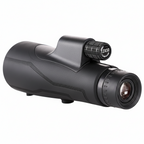 Monocular telescope waterproof night vision 12x zoom black, portable stargazing