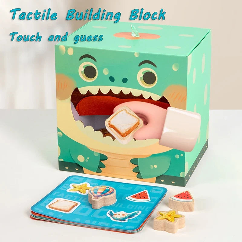 Wooden balance stacking toy educational fine motor skills natural wood colourful shapes