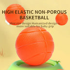 Bath basketball set with suction cup hoops and mini balls for kids