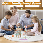 Balance Tower wooden stacking and counting game for kids ages 3+