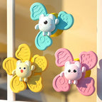 Bath spinner toys with suction cup for baby bath, colorful spinning toy for toddlers