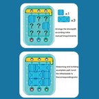 Ball maze puzzle kids logic game, ABS plastic, 17x22cm, problem-solving toy
