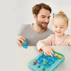 Ball maze puzzle kids logic game, ABS plastic, 17x22cm, problem-solving toy