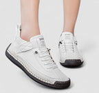 Women supportive comfort sneakers structured cushioned silhouette