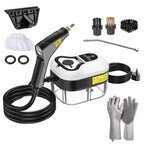 2500W high pressure steam cleaner with 6 speed settings and 5 brush heads