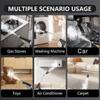 2500W high pressure steam cleaner with 6 speed settings and 5 brush heads