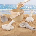 Kids beach sand toy set for castle building and creative outdoor play