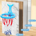 Bath basketball set with suction cup hoops and mini balls for kids