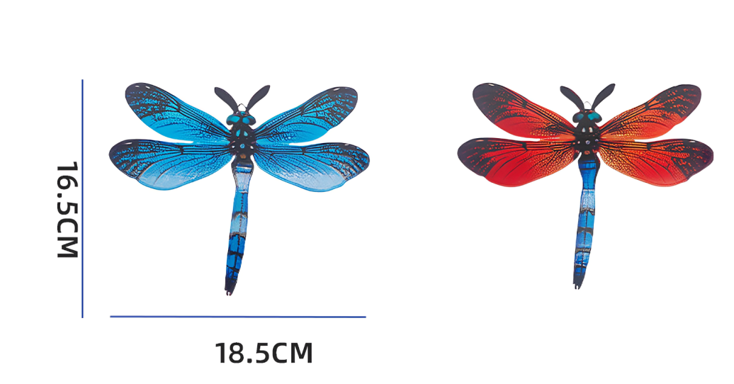 Metal dragonfly wall art, vibrant outdoor garden wall decoration, durable and weather-resistant