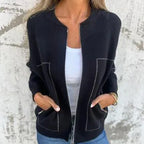 Women's zip jacket all-season lightweight, available in multiple colours