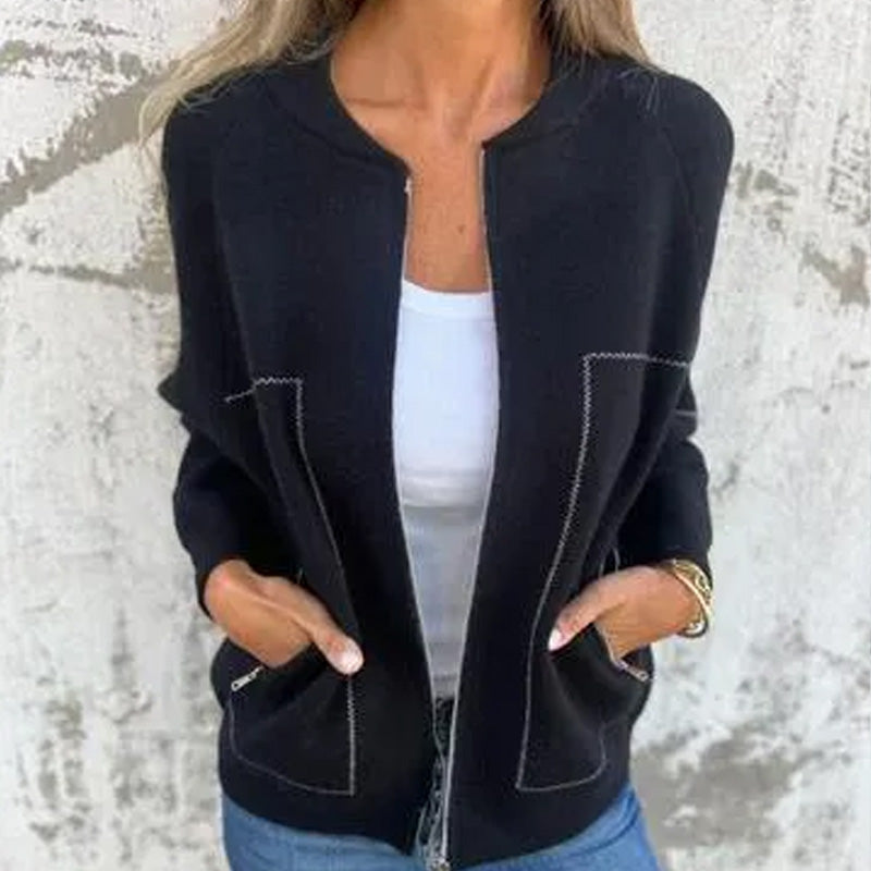 Women's zip jacket all-season lightweight, available in multiple colours